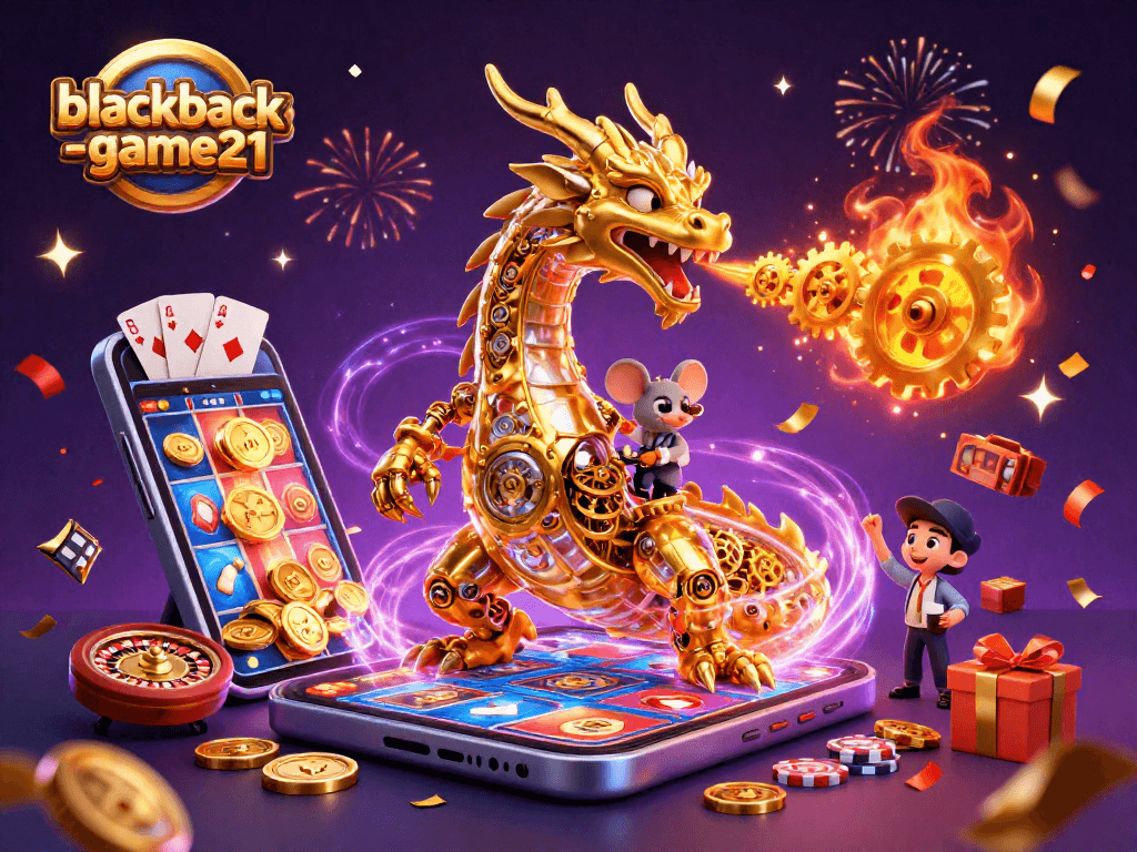 Engage in thrilling blackjack-game21 action with dynamic visual elements and rich casino atmosphere.