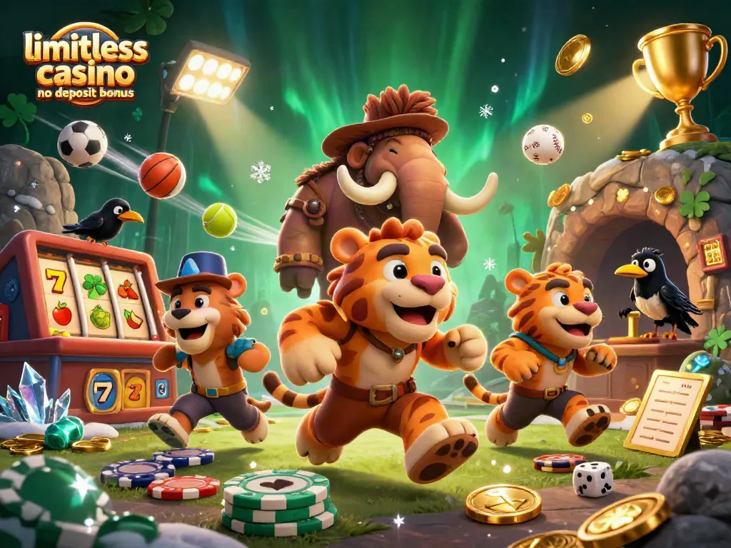 Experience the limitless casino no deposit bonus with vibrant 3D characters and dynamic gaming elements.