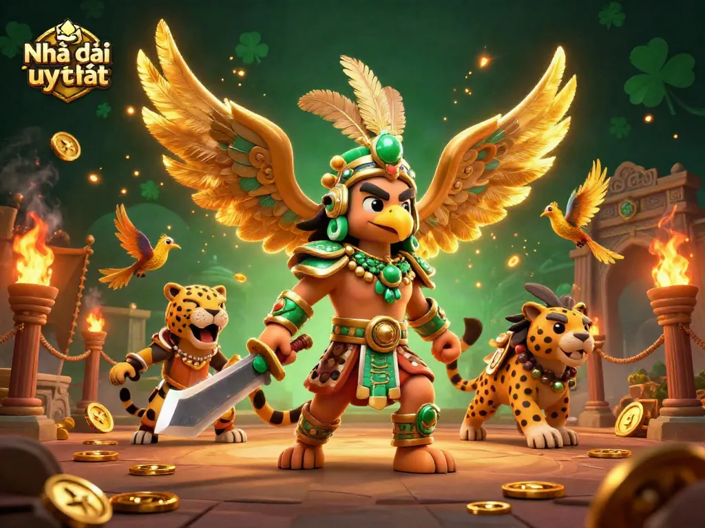 Engage with Nhà cái uy tín through this dynamic illustration capturing thrilling action and vibrant casino elements.