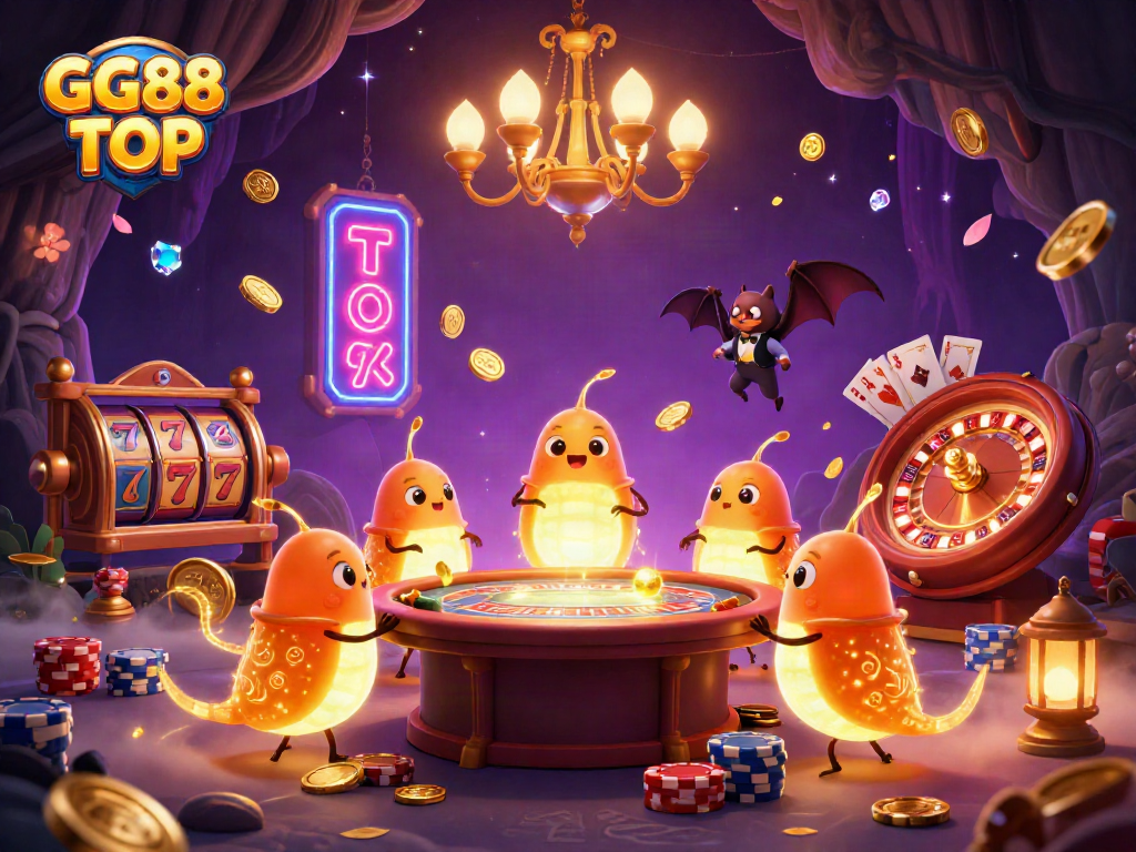 Spin the reels and win big at GG88 TOP with vibrant casino action and glowing energy.