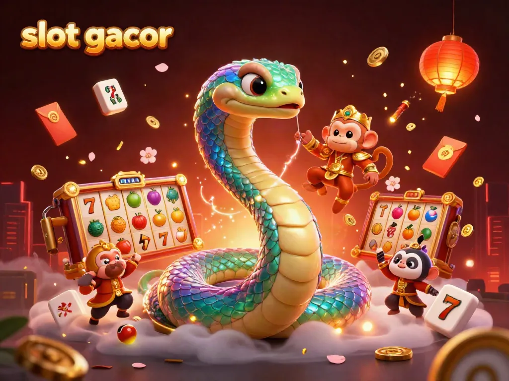 Experience the thrill of slot gacor with vibrant characters and rich casino elements.
