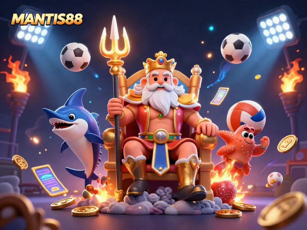 MANTIS88 captures the thrill of gaming with vibrant sports elements and dynamic characters, perfect for your gambling experience.