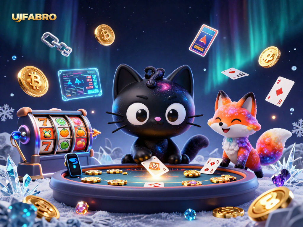 Bet at UFABRO and win with vibrant slot games featuring a cosmic casino theme.