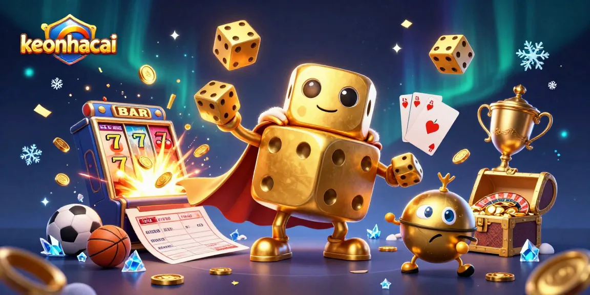 Engage with keonhacai in this vibrant 3D illustration featuring a thrilling sports betting scene!