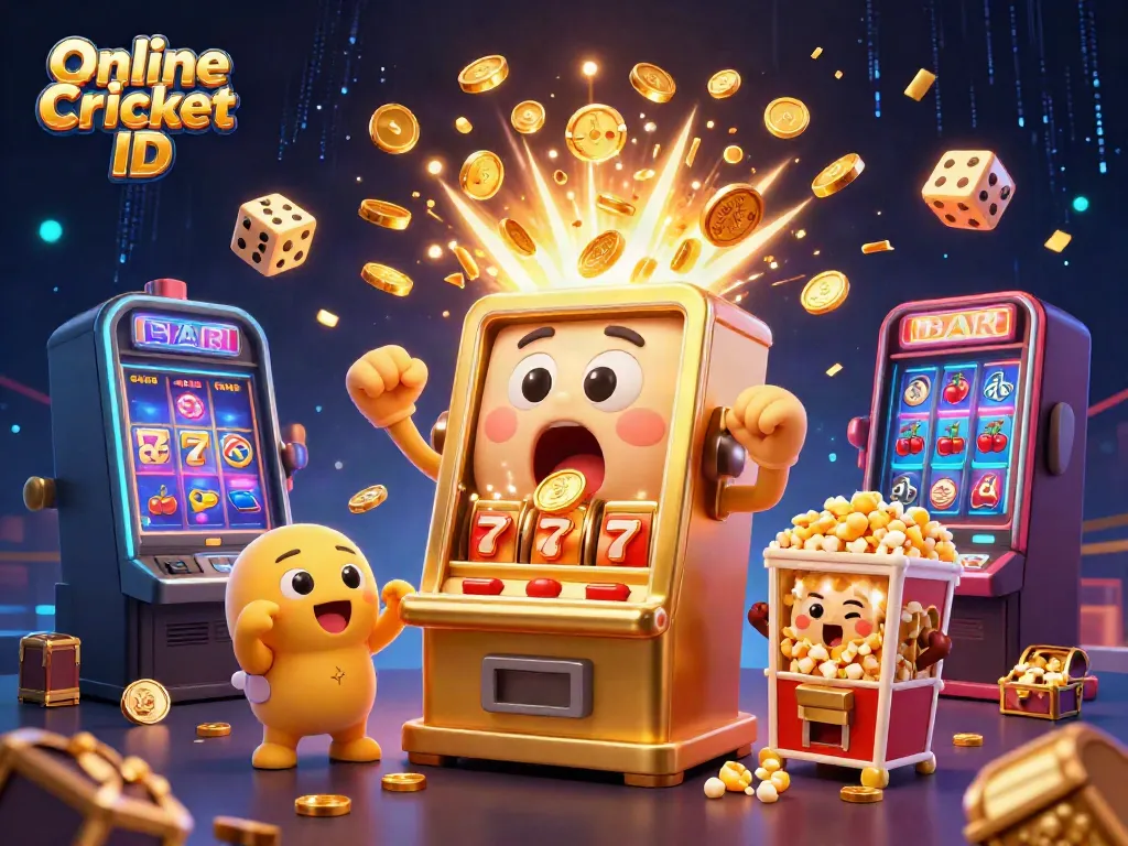 Engage with Online Cricket ID while winning big with a golden slot machine and cheerful baby machines.
