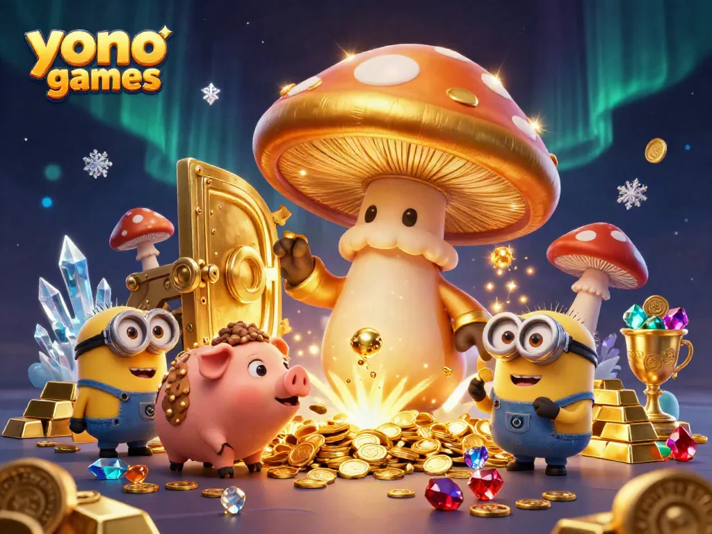 Experience thrilling gameplay with Yono Games featuring vibrant characters and treasures.