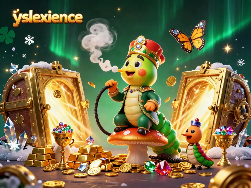 Experience the yslexperience gaming excitement with vibrant 3D characters surrounded by casino treasures.