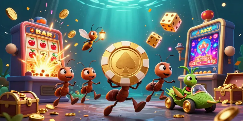Bet big with sv368 as cartoon ants stash a giant poker chip in an exciting casino heist.