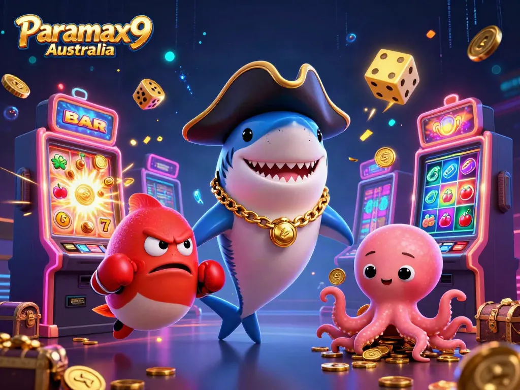 Experience fun at Paramax9 Australia with a vibrant casino scene featuring exciting gaming elements.