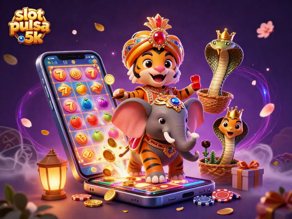 Experience thrilling gameplay with slot pulsa 5k as vibrant characters and casino elements come to life.